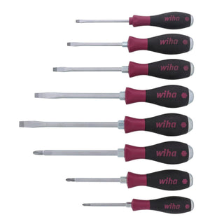 Wiha Tools 53398 MicroFinish Extra Heavy Duty Slotted/Phillips Screwdriver Set 8 Piece