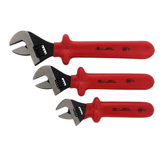 Wiha Tools 76290 Insulated Adjustable Wrench Set, 3 Piece