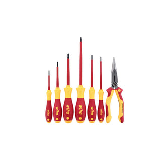 Wiha Tools 32086 Insulated Screwdrivers and Pliers Set 7-Piece