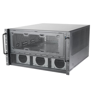 SilverStone RM600 6U Rackmount Chassis featuring Dual PSU Compatibility and Triple 360mm Radiator Support