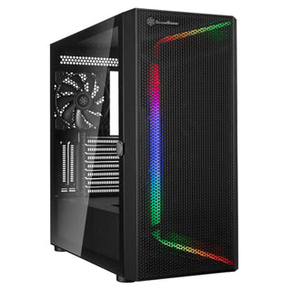 SilverStone SEH1B-G SETA H1 Mid-Tower Case With Perforated Mesh Front Panel, Steel Chassis And ARGB Lighting