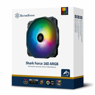 SilverStone SF160B-ARGB Shark Force Performance Enhanced 160mm PWM ARGB Fan