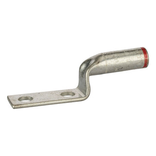 NSI SL350N Copper Long Stacking Lug – Red 2-Hole 350 MCM 1/2 Inch