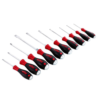 Wiha Tools 53099 SoftFinish Extra Heavy Duty Slotted/Phillips Screwdriver Set 10 Piece