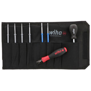 Wiha Tools 28596 Torque Slotted/Phillips Pouch Set, 8 Piece