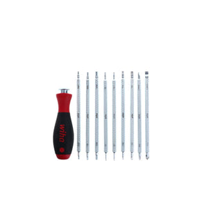 Wiha Tools 28199 10 Piece Drive-Loc VI Slotted/Phillips/TORX/Hex Pouch Set