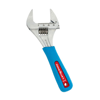 Channellock 6SWCB 6-inch Code Blue Wideazz Slim Jaw Adjustable Wrench