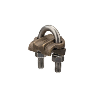 NSI UC-104 Bronze U-Bolt Clamp, 3/8″ IPS Pipe or 5/8″-3/4″ Rod, 2/0 to 4 AWG