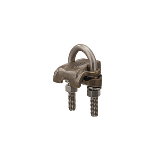 NSI UC-109 Bronze U-Bolt Clamp, 1/2″-3/4″ Pipe, 7/8″-1″ Rod, 250-2/0 AWG