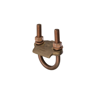 NSI UC-115 Heavy Duty Bronze U-Bolt Clamp, 1″ Pipe, 250-2/0 AWG, for Burial