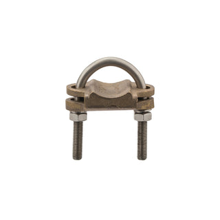 NSI UC-127 Heavy Duty Bronze U-Bolt Clamp, 1-1/2″ Pipe, 250-2/0 AWG, Burial