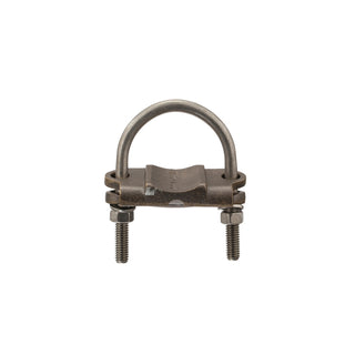 NSI UC-132 Heavy Duty Bronze U-Bolt Clamp, 2″ Pipe, 2/0 to 4 AWG, for Burial