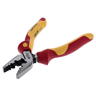 Wiha Tools 32945 Insulated Industrial Crimping Pliers 7 Inch