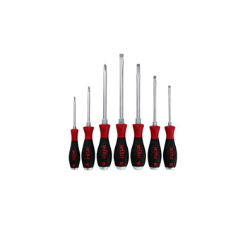 Wiha Tools 53097 SoftFinish Extra Heavy Duty Slotted/Phillips Screwdriver Set 7 Piece