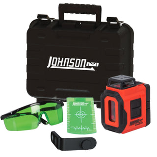 Johnson 40-6607 Self-Leveling 360° Laser w/Plumb Line Kit with GreenBrite Technology