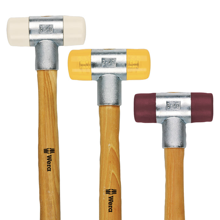 Wera 100 Soft-faced hammer with Cellidor head sections, # 4 x 36 mm