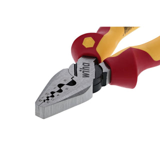 Wiha Tools 32945 Insulated Industrial Crimping Pliers 7 Inch