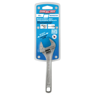 Channellock 806SW 6-inch Precision Adjustable Wrench with Extra Slim Jaw