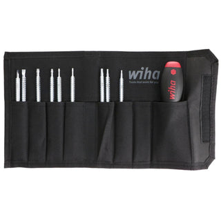 Wiha Tools 28199 10 Piece Drive-Loc VI Slotted/Phillips/TORX/Hex Pouch Set