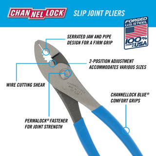 Channellock 528 BULK 8-inch Slip Joint Pliers