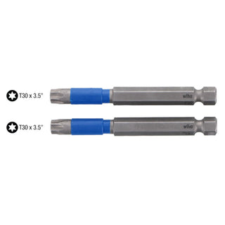 Wiha Tools 70322 TerminatorBlue Impact Bit Torx T30 - 3.5 Inch - 2 Pack