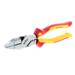 Wiha Tools 32948 Insulated Industrial NE Style Lineman’s Pliers with Crimpers 9.5 Inch