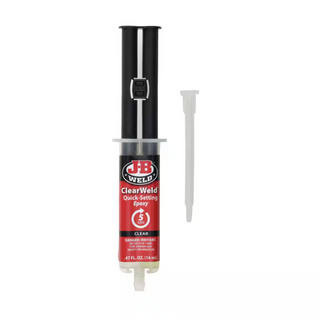 J-B Weld 50114H ClearWeld Epoxy Syringe, 14 mL