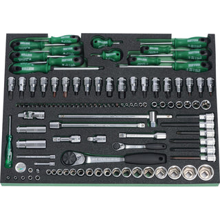 Heyco 01127000300 "BASIC" Tool Assortment in Workshop Trolley, 3 Modules & 190 Tools Pc.