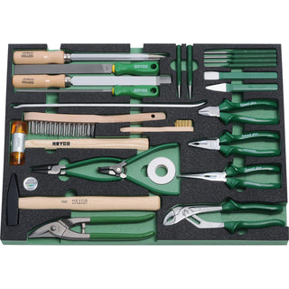 Heyco 01127000300 "BASIC" Tool Assortment in Workshop Trolley, 3 Modules & 190 Tools Pc.