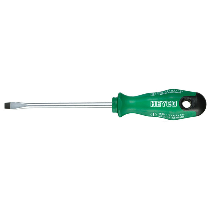 Heyco 04530020080 Slotted Engineers' Screwdriver with 2K Handle, 10mm