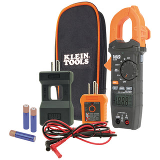 Klein Tools CL120KIT Electrical Tester / Auto-Ranging Digital Clamp Meter Kit