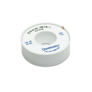 Chemtronics 10-25L Chem-Wik Rosin Desoldering Braid 25ft.