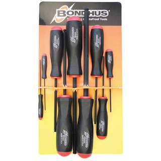 Bondhus 10699 Ball End Screwdriver Set, 9 Piece