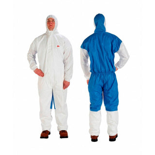 3M Protective Coverall 4535, White & Blue Type 5/6, Extra Large