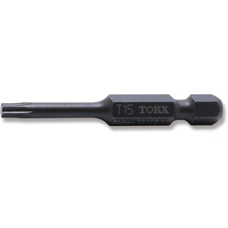 Koken 121T.50-T15 1/4 Inch Hex Dr. Bit TORX® T15 Length 50 mm