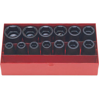 Koken 14241M Socket Set 5-19mm 6 Point 10 pieces 1/2 Sq. Drive