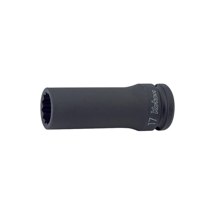 Koken 14305M-15 1/2 Sq. Dr. Socket 15mm 12 point Length 80mm