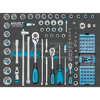 Hazet 163-513/122 Socket Set, 122 Pieces