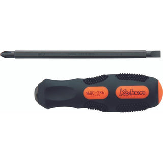 Ko-ken 168C-2X6(150) PH/SL Interchangeable Screwdriver PH2x6 mm L.260 mm