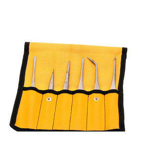 Aven 18472 Stainless Steel Tweezer Set, 6 Piece