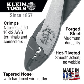 Klein Tools 1006 Crimping/Cutting Tool for Non-Insulated Terminals