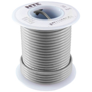 NTE Electronics WT18-08-25 WIRE TEFLON 18 GAUGE GRAY 25'