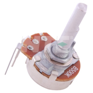 NTE Electronics 502-0407 POTENTIOMETER 1/4W 24MM 6MM SHAFT DIA 1.18" SHAFT