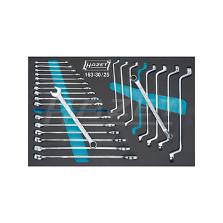 Hazet 163-30/25  Combination wrench / double box-end wrench set