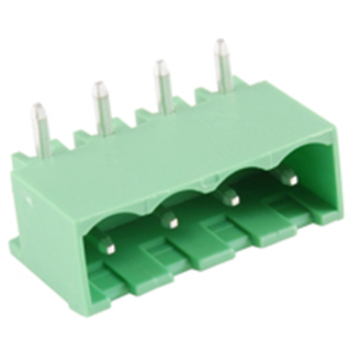 NTE Electronics 25-E1400-04 Terminal Block 4 Pole 5.08mm Pitch 300V 15A PC Mount