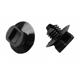 NTE Electronics 04-BM0 PUSH MOUNT BUTTON BLACK FOR 1/4" MOUNT HOLE 100/BAG