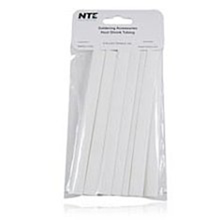 NTE Electronics 47-20706-W Heat Shrink 3/8" Dia Thin Wall White 6" Length 15pcs