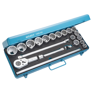 Hazet 1000AZ 12-point Socket Set, 3/4" Drive, 21 pieces