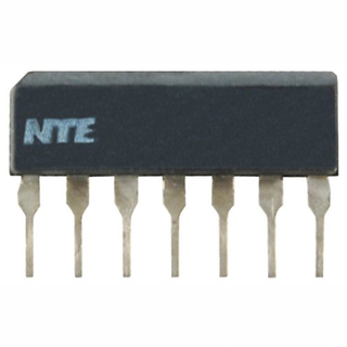 NTE Electronics NTE1468 INTEGRATED CIRCUIT AUDIO LOW POWER PREAMP 7-LEAD SIP