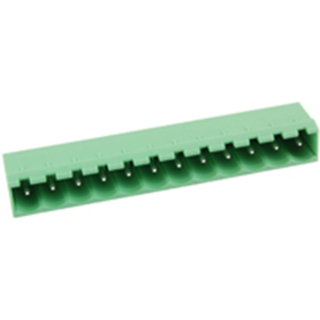 NTE Electronics 25-E1300-12 Terminal Block 12 Pole 5.08mm Pitch 300V 15A PC Moun